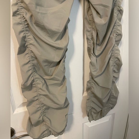 scrunched windbreaker tan pants - Picture 5 of 6
